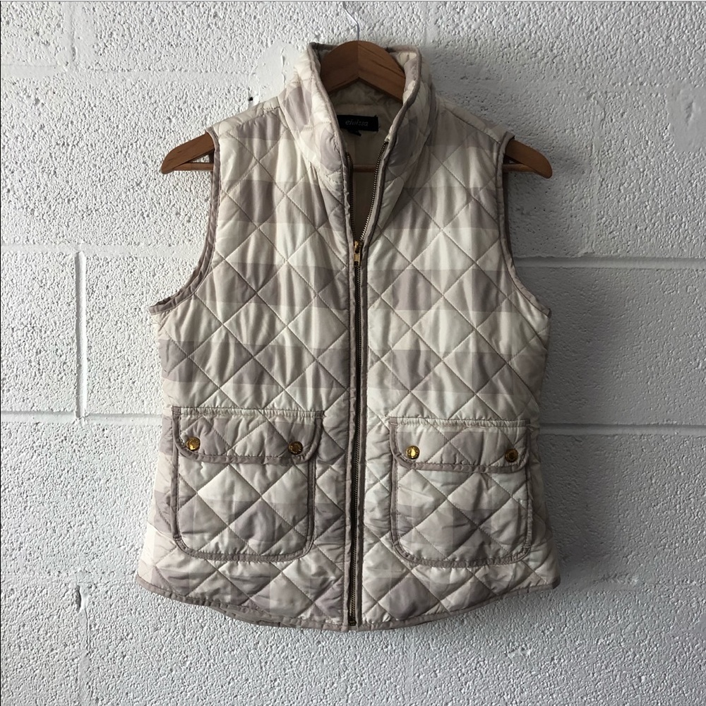 Eivissa checkerblock puffer vest sz: Med